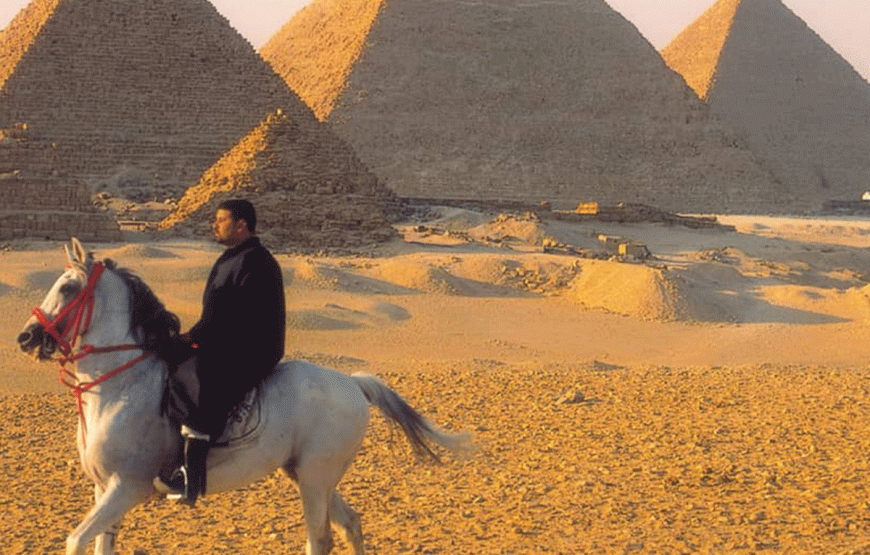 Desert Adventure: Exploring the Pyramids on a Camel Ride
