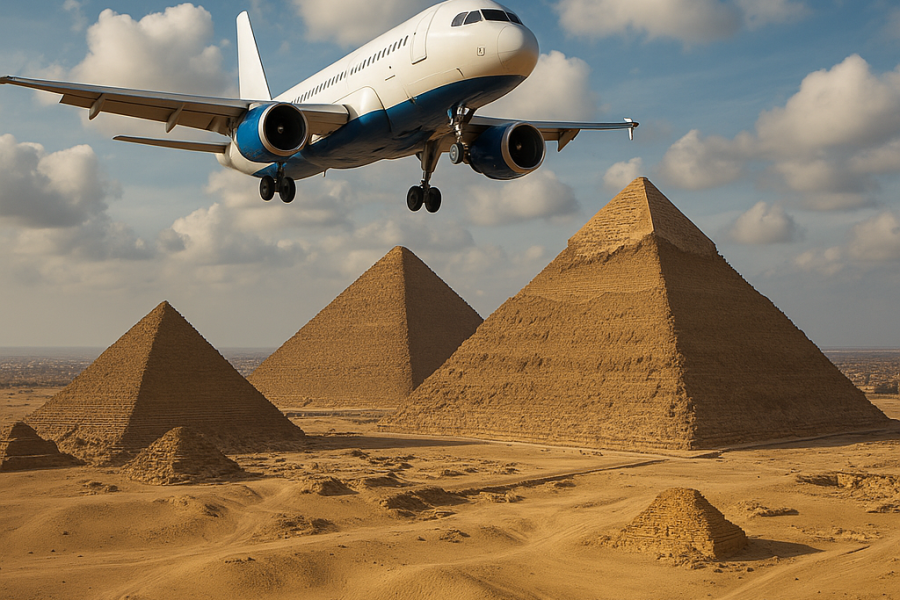Cairo day trip by plane